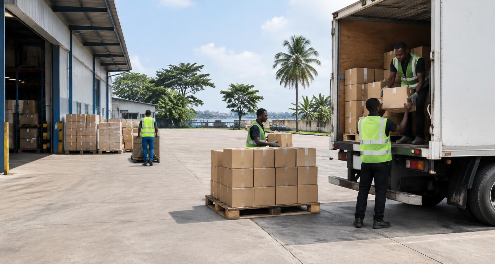 Distribution de marchandises au Cameroun